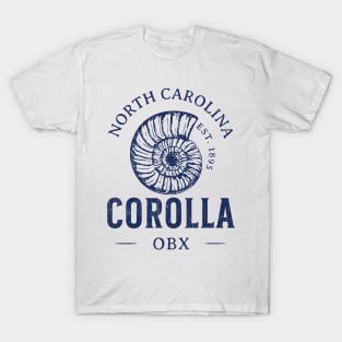 Corolla, NC Summertime Vacationing Seashell T-Shirt